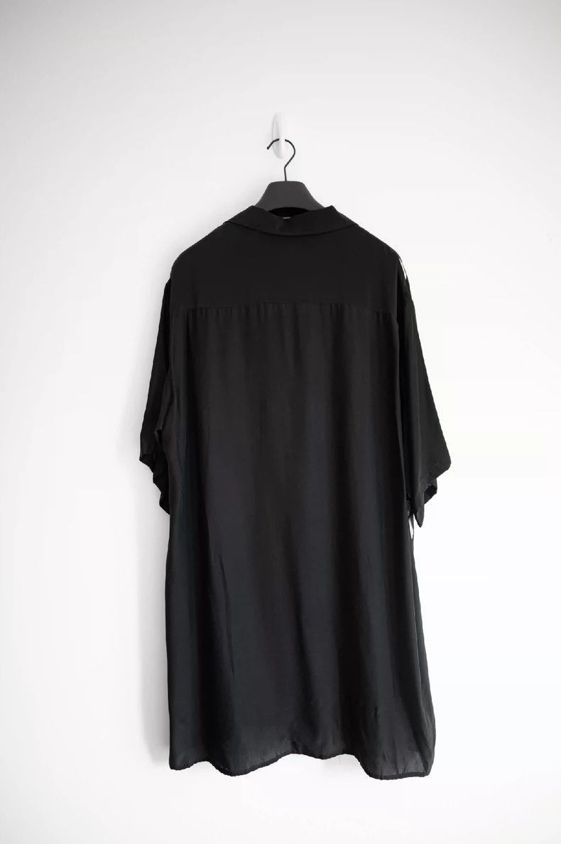 Yohji Yamamoto Yohji Yamamoto Black Scandel silk figure shirt-2505 Size US L / EU 52-54 / 3 - 2 Thumbnail
