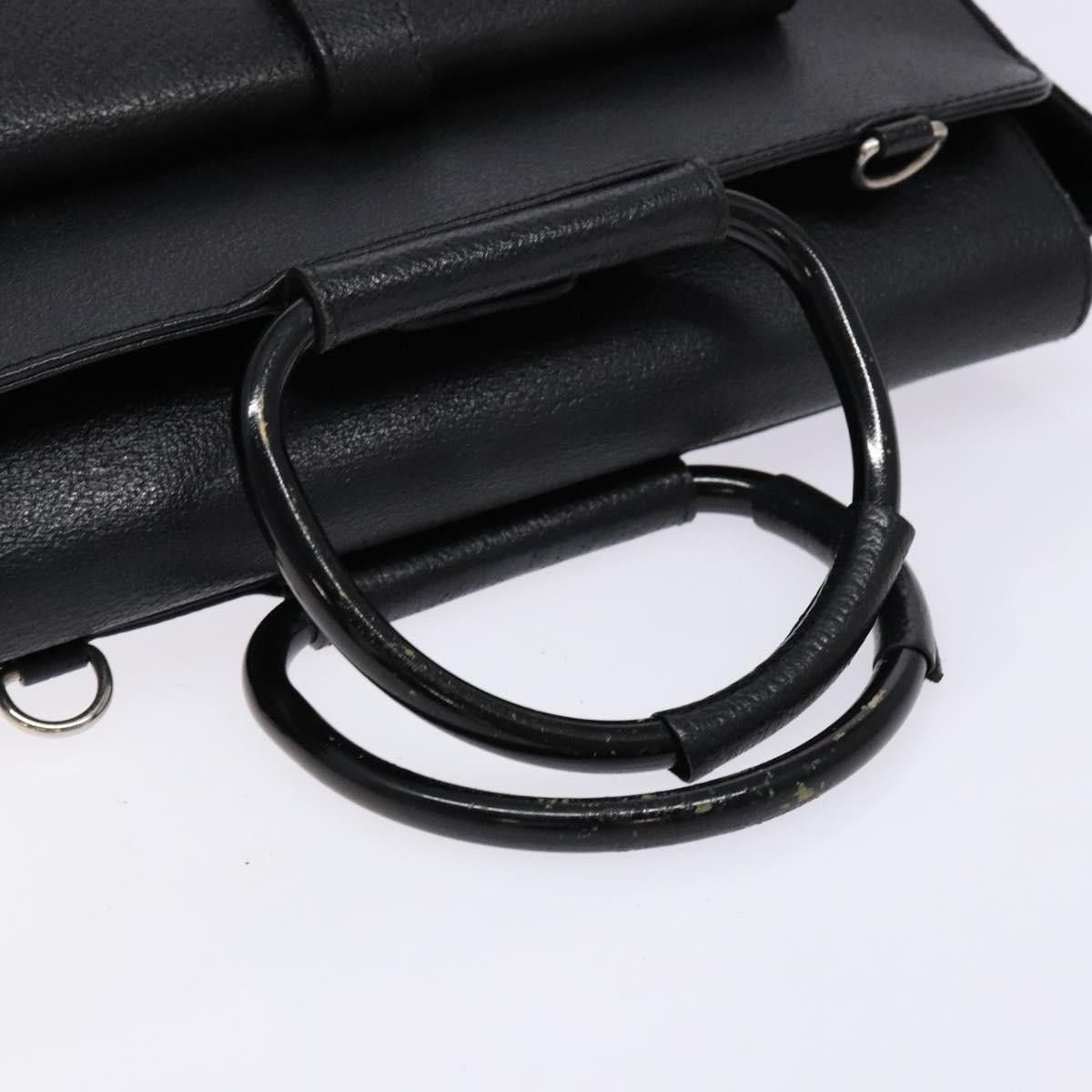 Gucci GUCCI Handbag Leather Black Silver 000 2058 0307 5 Size ONE SIZE - 7 Thumbnail