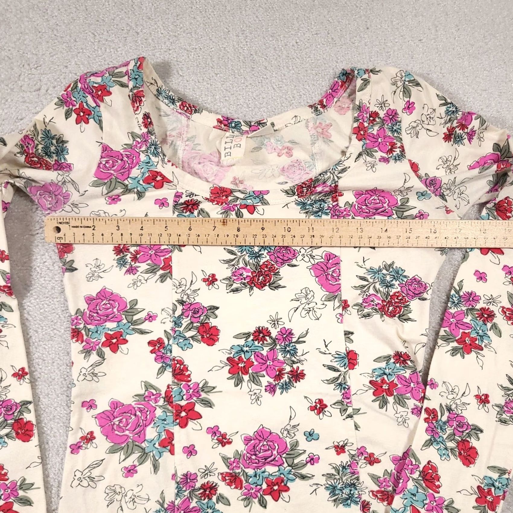 Billabong Billabong Mini Bodycon Shirt Dress Long Sleeve Womens Large Juniors Scoop Floral Dress Size L / US 10 / IT 46 - 5 Thumbnail