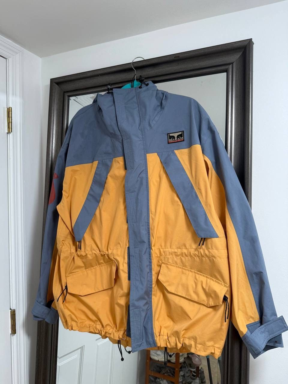 Napapijri Napapijri x Obey Epoch Shell Jacket Beige Oak waterproof Size US M / EU 48-50 / 2 - 10 Thumbnail