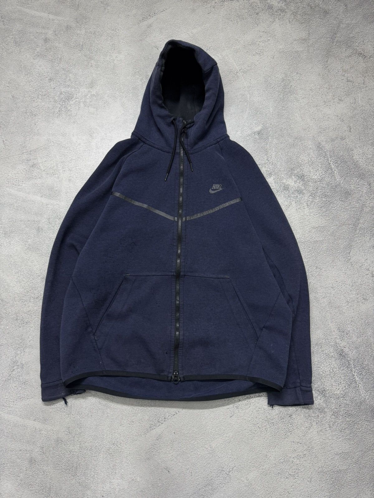 Nike Vintage Y2k Faded 🔥 Nike Zip Hoodie Tech Fleece 00’s Size US L / EU 52-54 / 3 - 4 Thumbnail