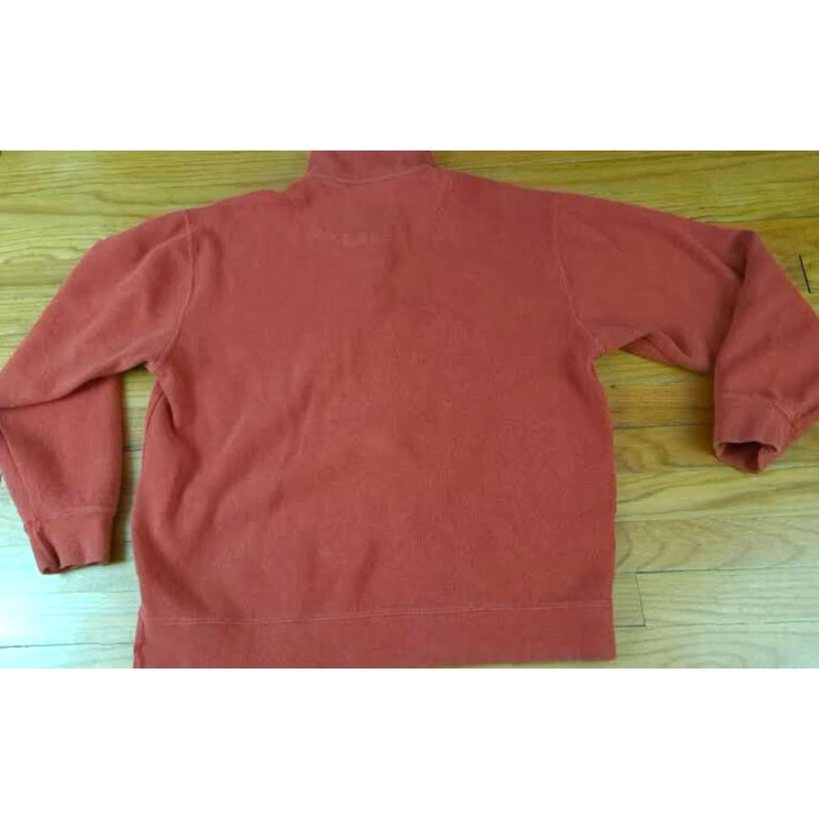 Orvis VINTAGE Orvis Sweater 1/4 Zip Pullover Cotton Knit High Neck Large L Burnt Orange Mens Size US L / EU 52-54 / 3 - 4 Thumbnail