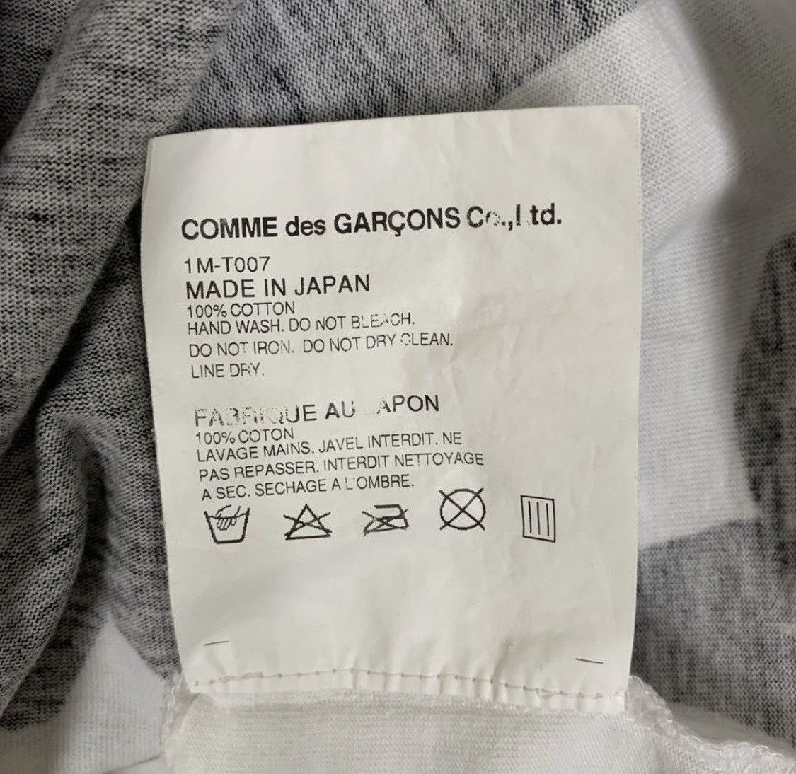 Comme des Garcons × Designer × Japanese Brand Vintage T-Shirt Comme des Garcons Overprint Size US M / EU 48-50 / 2 - 10 Thumbnail