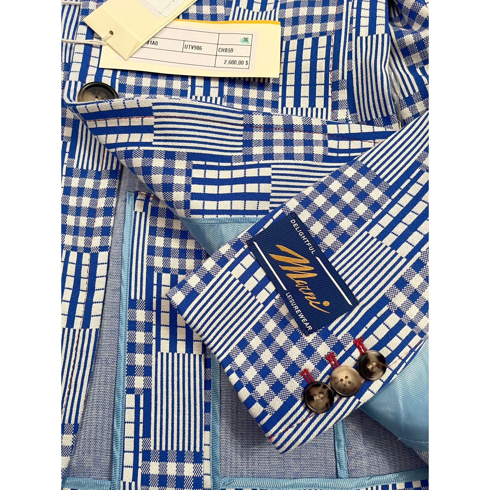 Marni Marni Blazer in Bluette, Size: 36 IT, NWT MSRP $2,600 Size XS / US 0-2 / IT 36-38 - 9 Thumbnail