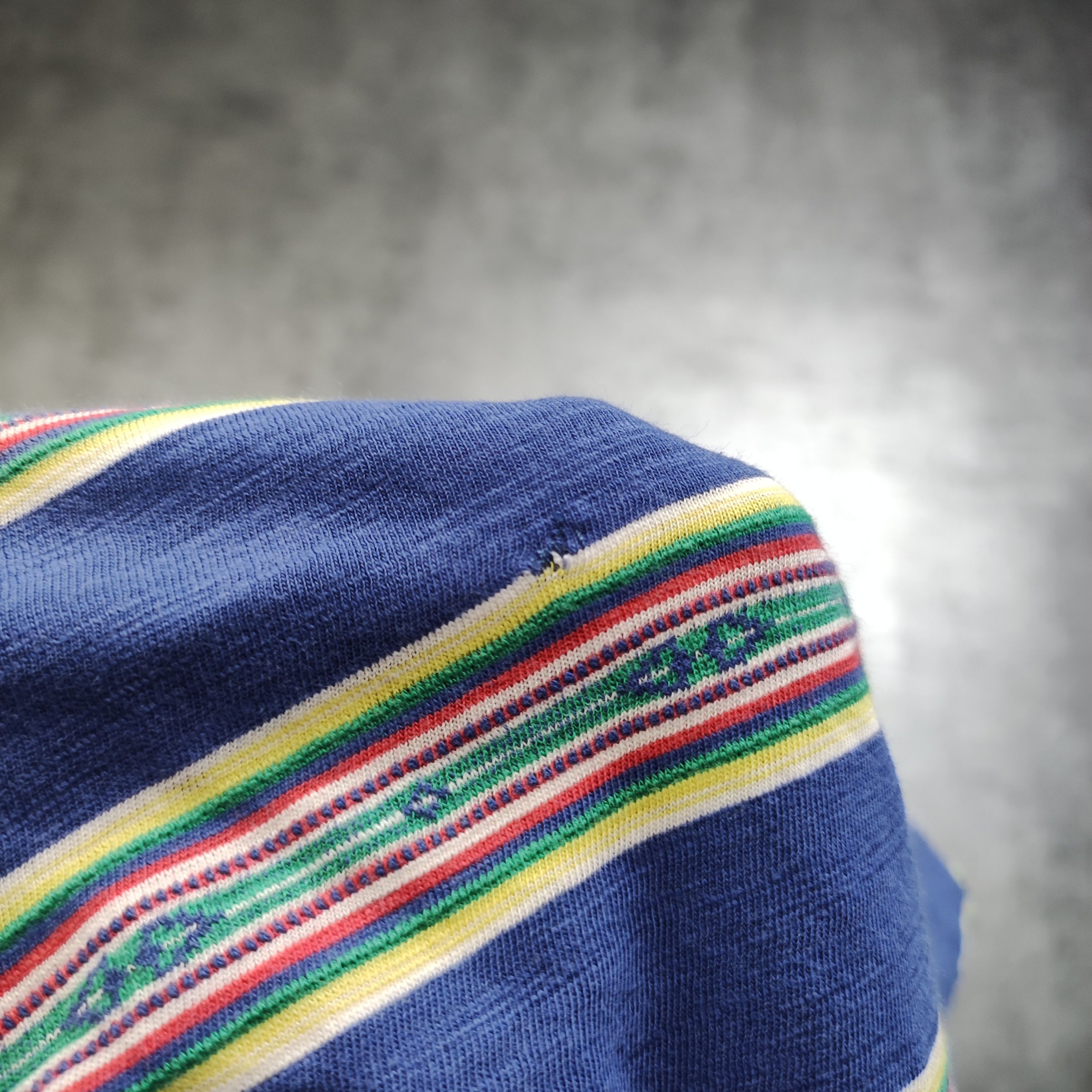 Polo Ralph Lauren × Ralph Lauren × Vintage Vintage RARE 90s Striped Madison Pocket Ralph Lauren Tshirt Size US M / EU 48-50 / 2 - 7 Thumbnail