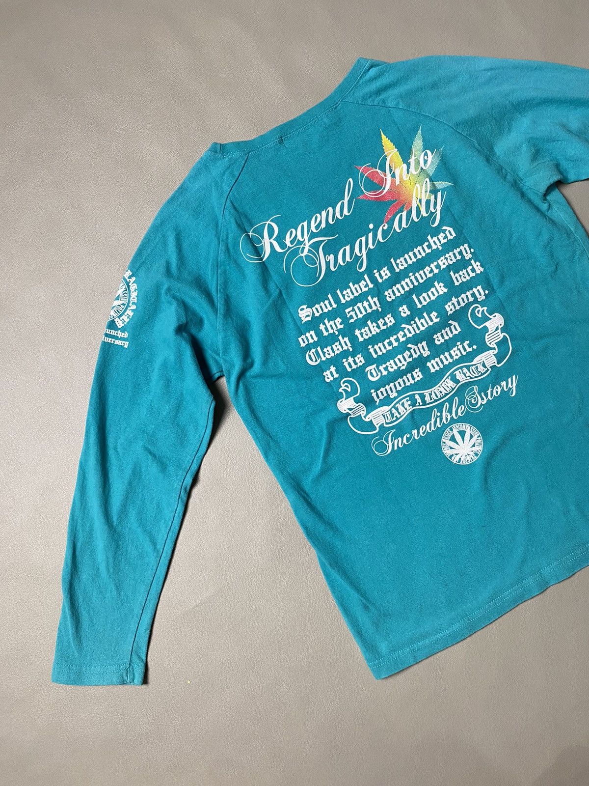 Beauty Beast × Hysteric Glamour × Japanese Brand Y2K Selestama Poem Weed Longsleeve Size US M / EU 48-50 / 2 - 3 Thumbnail