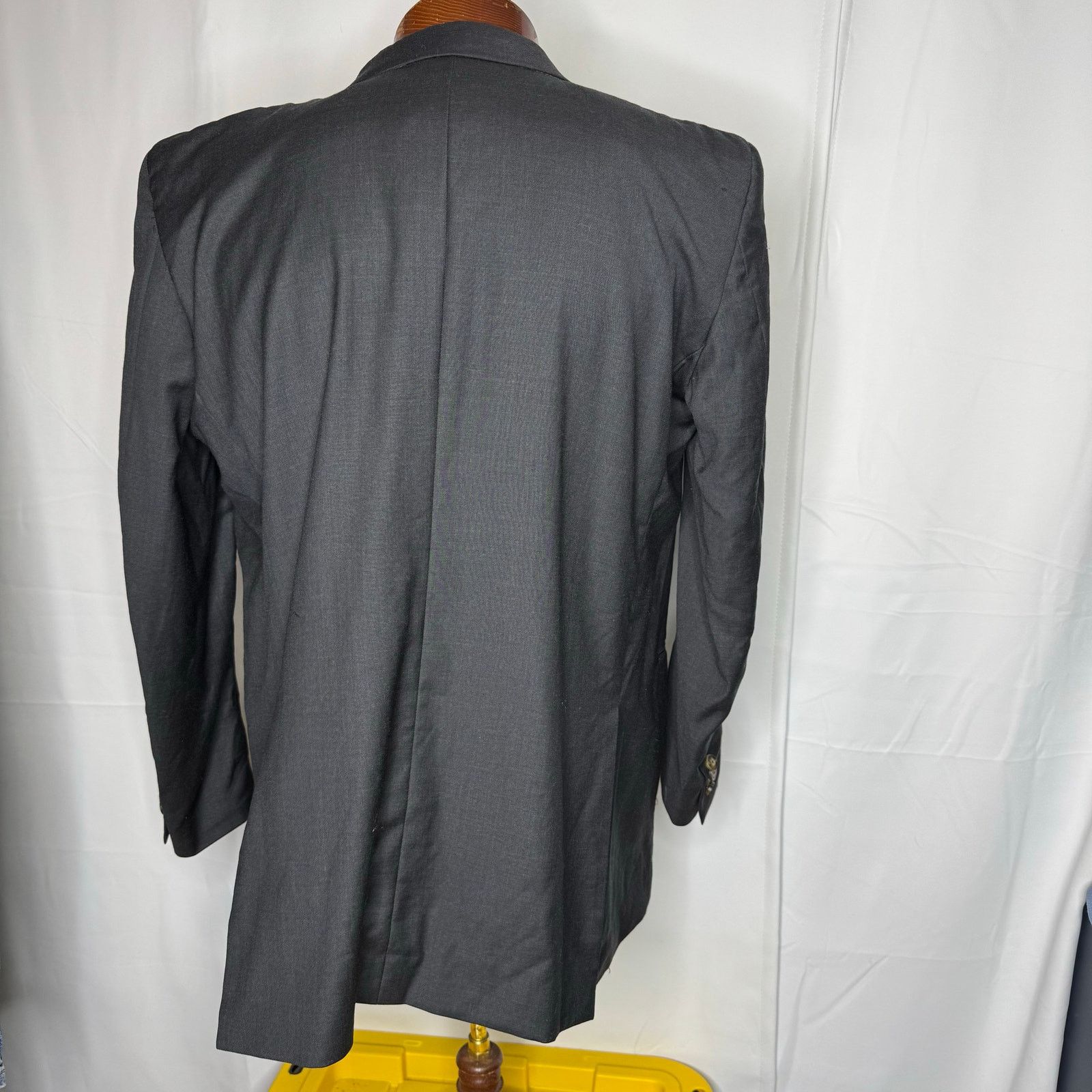 Indochino Indochino Custom Wool Blazer 42R Black Sport Coat Tropical Size 42R - 4 Thumbnail