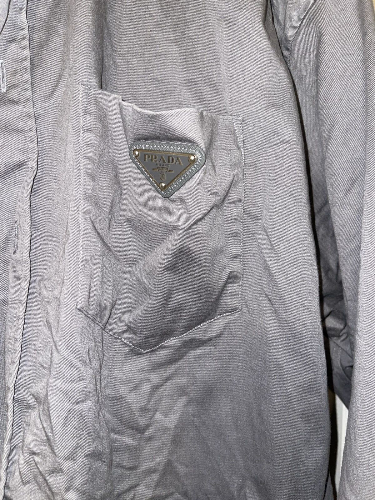 Prada Prada Long sleeve Shirt Size US XL / EU 56 / 4 - 2 Thumbnail