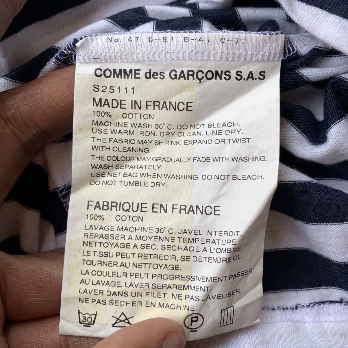 10 Corso Como × Comme des Garcons Comme des garcons SHIRT Stripe Longsleeve Size US S / EU 44-46 / 1 - 12 Thumbnail