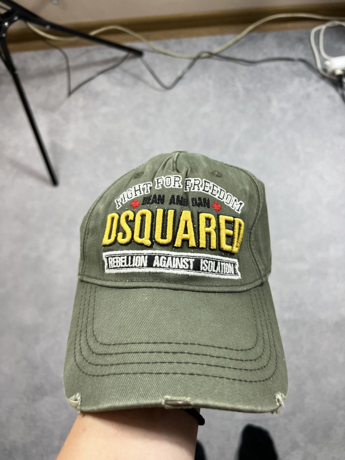 Dsquared2 Vintage Dsquared2 Distressed Rare Rick Owen's style Cap Size ONE SIZE - 2 Thumbnail
