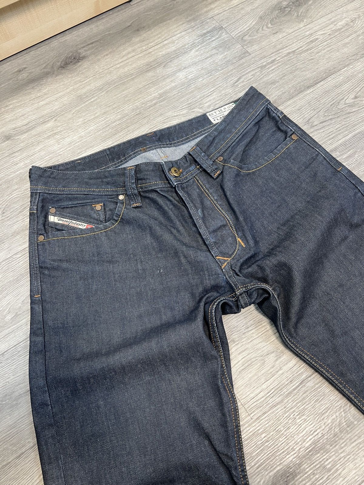 Diesel Vintage Diesel Industry Denim Jeans Straight Fit Dark Wash Size US 31 - 9 Thumbnail