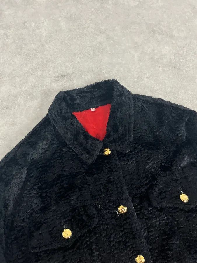 Moschino 1990s Moschino Black Fur Trucker Jacket Size US S / EU 44-46 / 1 - 5 Thumbnail