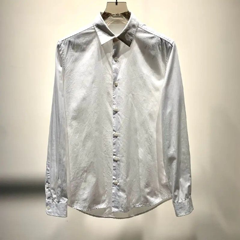 Versace Versace Women's White Cotton Shirt 0089 Size ONE SIZE - 1 Thumbnail
