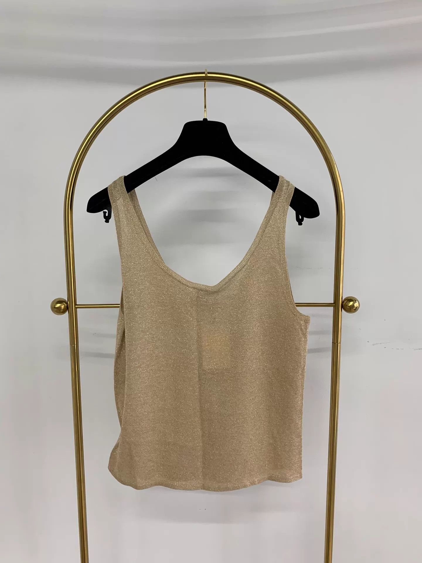 Yves Saint Laurent YSL gold tank top S NWT Size S / US 4 / IT 40 - 3 Thumbnail