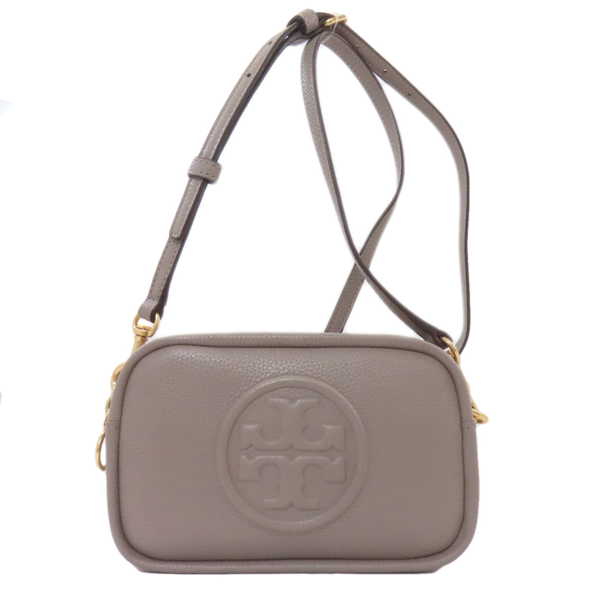 Tory Burch Perry Bombe Mini Bag, Leather Shoulder Women's in Grey