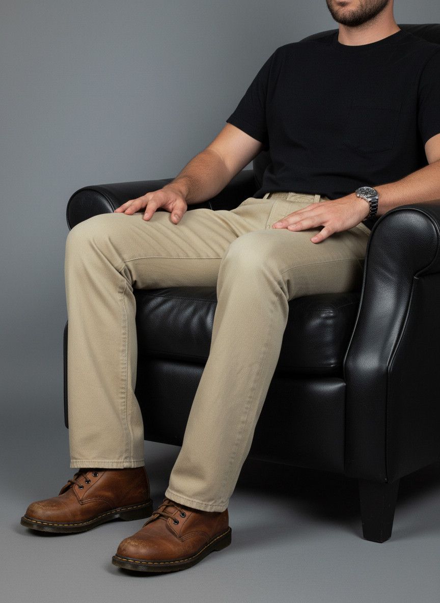 Levi's Vintage Levi's Men's Beige Jeans, Casual Pants Y2K Size US 34 / EU 50 - 2 Thumbnail