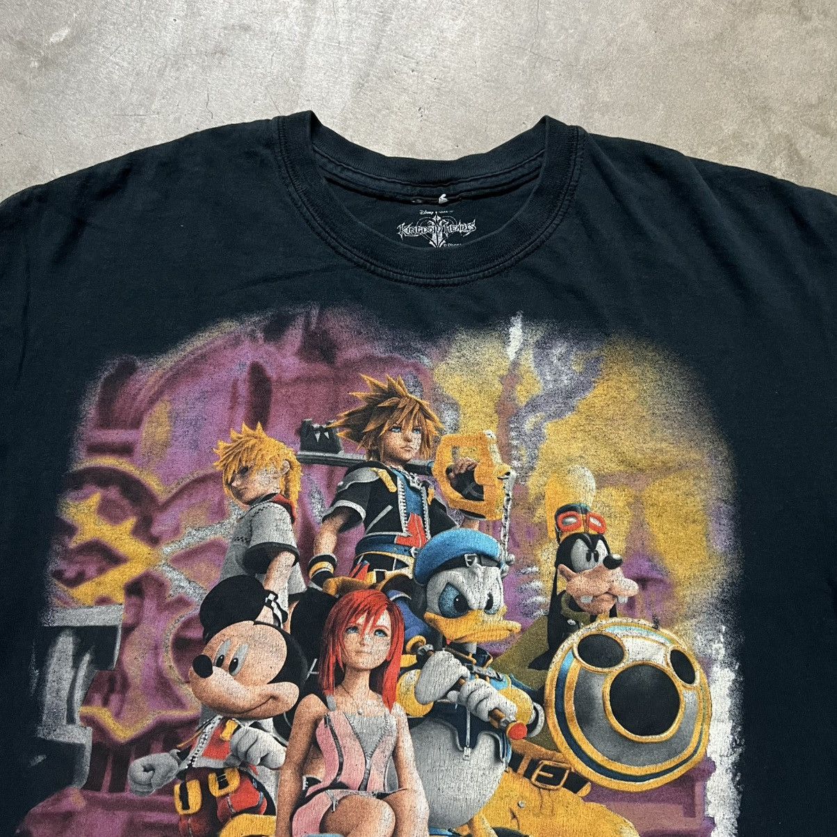 Disney × Vintage Vintage 2000’s Disney Kingdom Hearts Graphic T-Shirt Size US XL / EU 56 / 4 - 2 Thumbnail