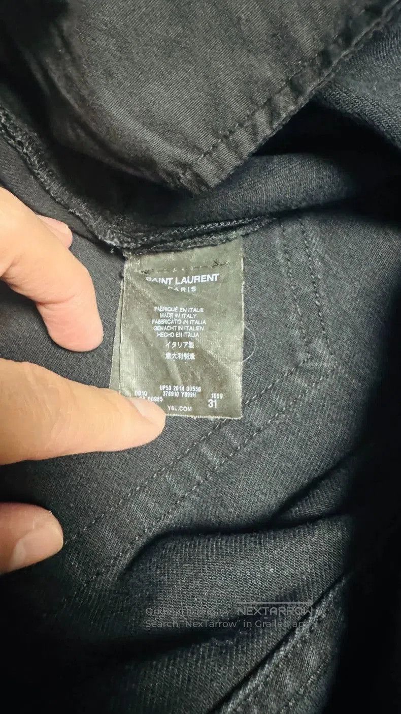 Saint Laurent Paris YSL SLP Waxed Denim Jeans. Size US 31 - 4 Thumbnail