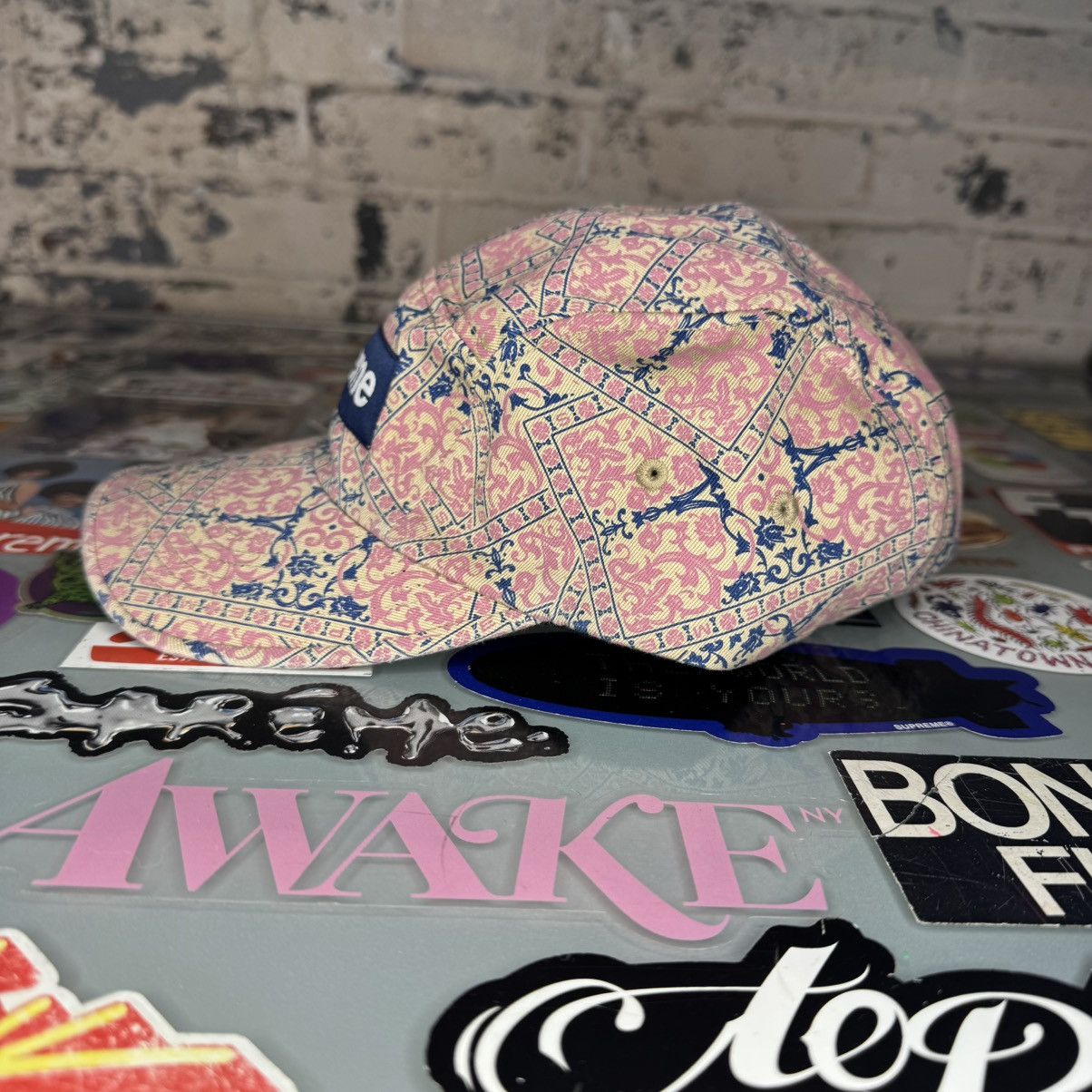 Supreme Supreme Washed Chino Twill Camp Cap VNDS FW21 Floral Cards Size ONE SIZE - 4 Thumbnail
