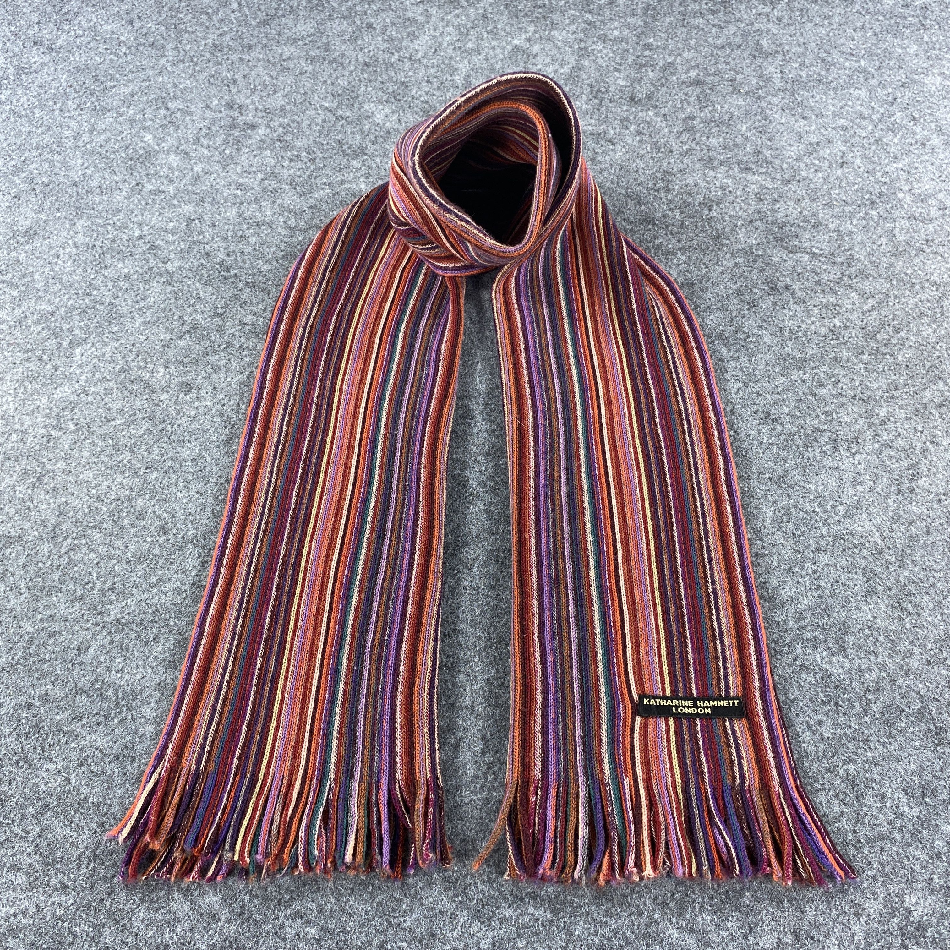 Katharine Hamnett London × Vintage Katharine Hamnett London Scarf # Muffler # Neckwear # D421 Size ONE SIZE - 1 Thumbnail