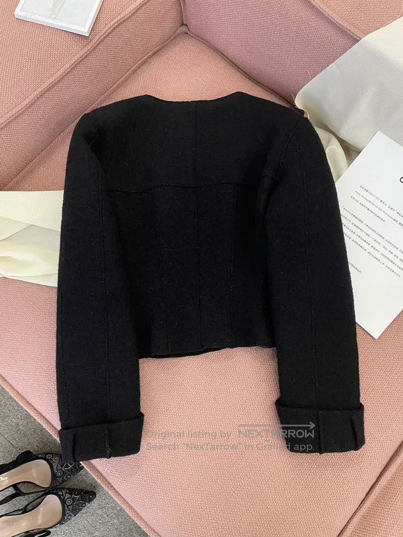 Chanel Chanel Black wool tweed zipper jacket Size XS / US 0-2 / IT 36-38 - 5 Thumbnail