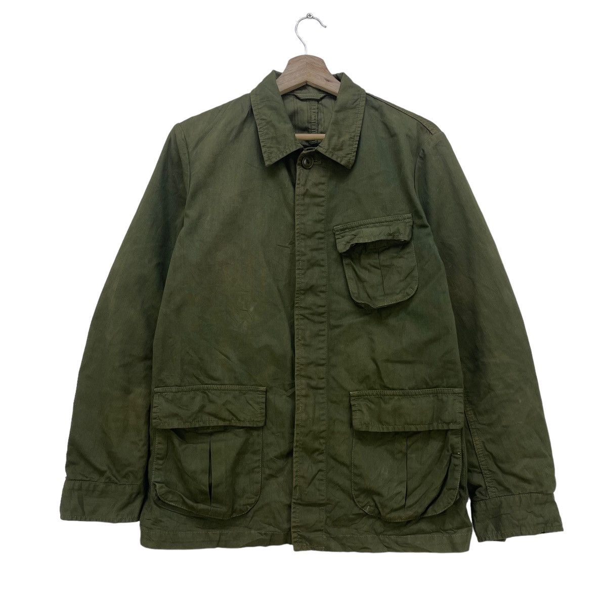Ships Jet Blue 🔥Japanese Beand Ship Jet Blue Field Jacket Military Style Size US M / EU 48-50 / 2 - 1 Thumbnail