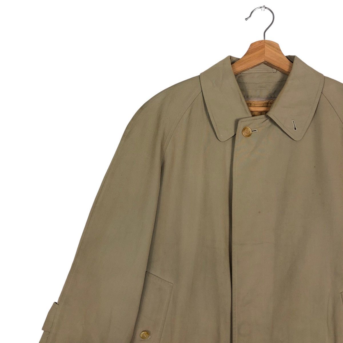 Burberry 🔥Vintage Burberrys Long Jacket Nova Check Lining Size US M / EU 48-50 / 2 - 8 Thumbnail