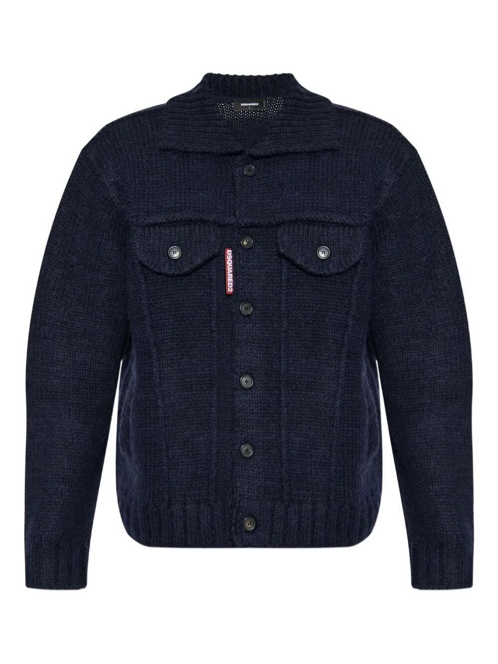 Dsquared2 KNIT JEAN JACKET Size US XL / EU 56 / 4 - 1 Thumbnail
