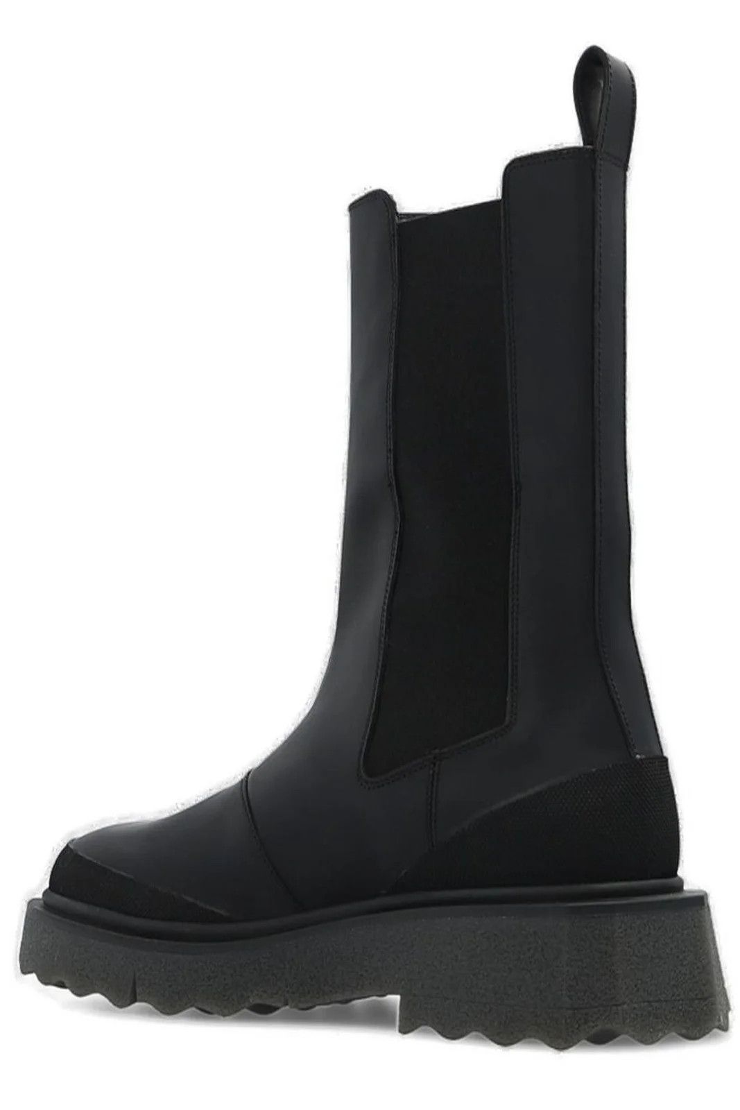 Off-White o1gr1nt0125 Calf Sponge Chelsea Boots in Black Size US 7 / IT 37 - 3 Thumbnail