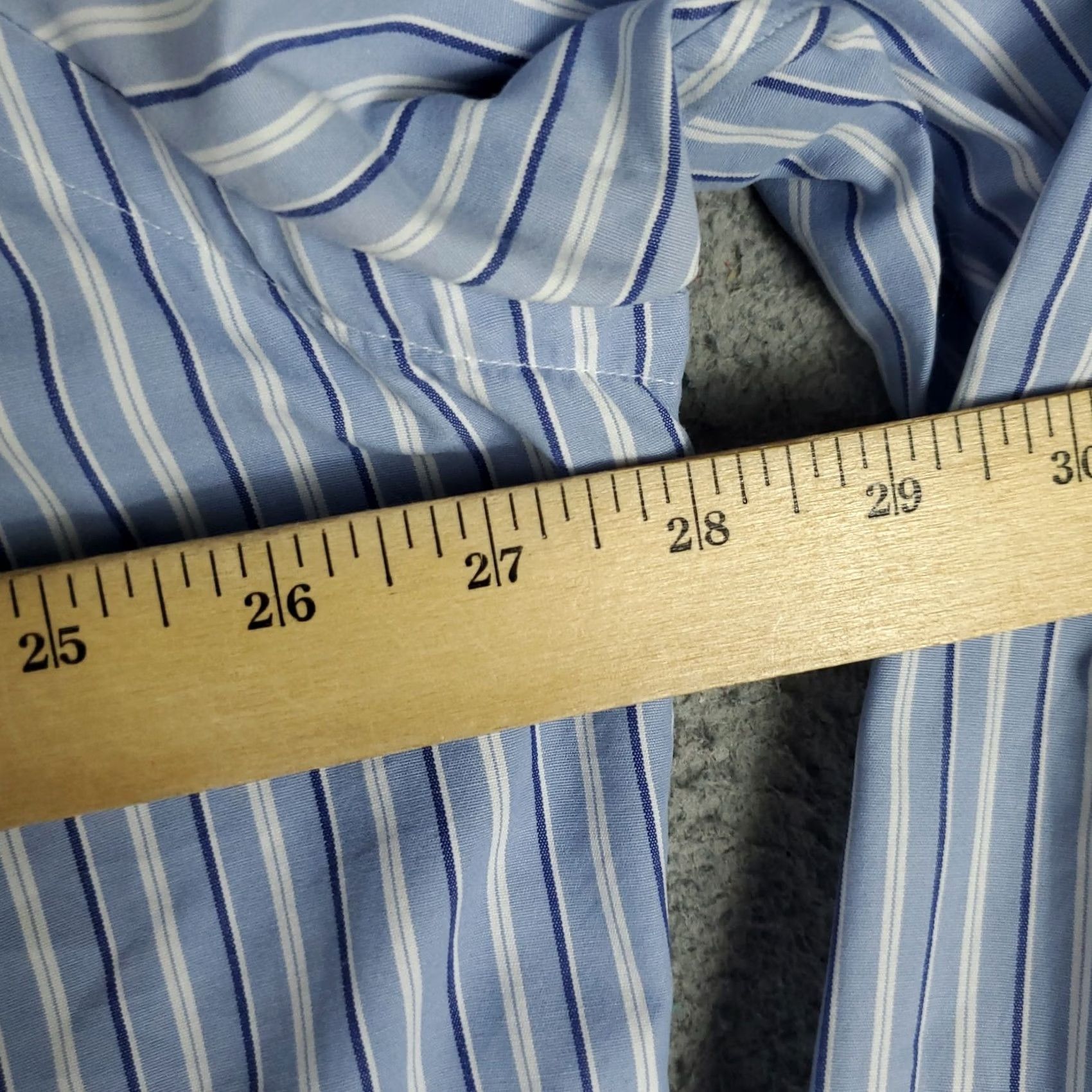 Ralph Lauren Ralph Lauren Shirt Mens 2XL Blue Stripe Button-Up Long Sleeve Tailored Classic Fit Pony Logo Casual / Formal Size US XXL / EU 58 / 5 - 6 Thumbnail