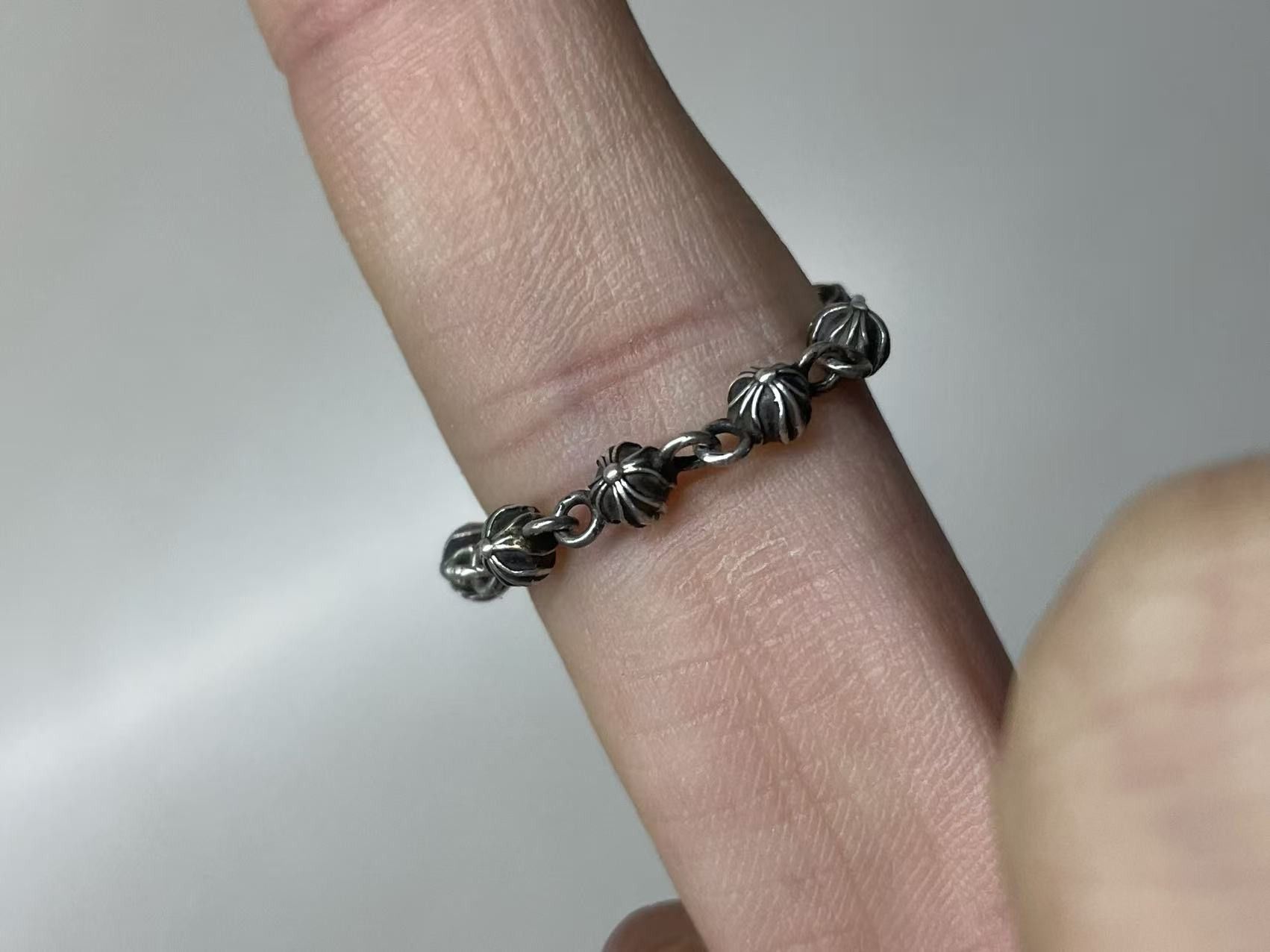 Chrome Hearts Chrome Hearts Silver Cross Ball Ring Size ONE SIZE - 4 Thumbnail