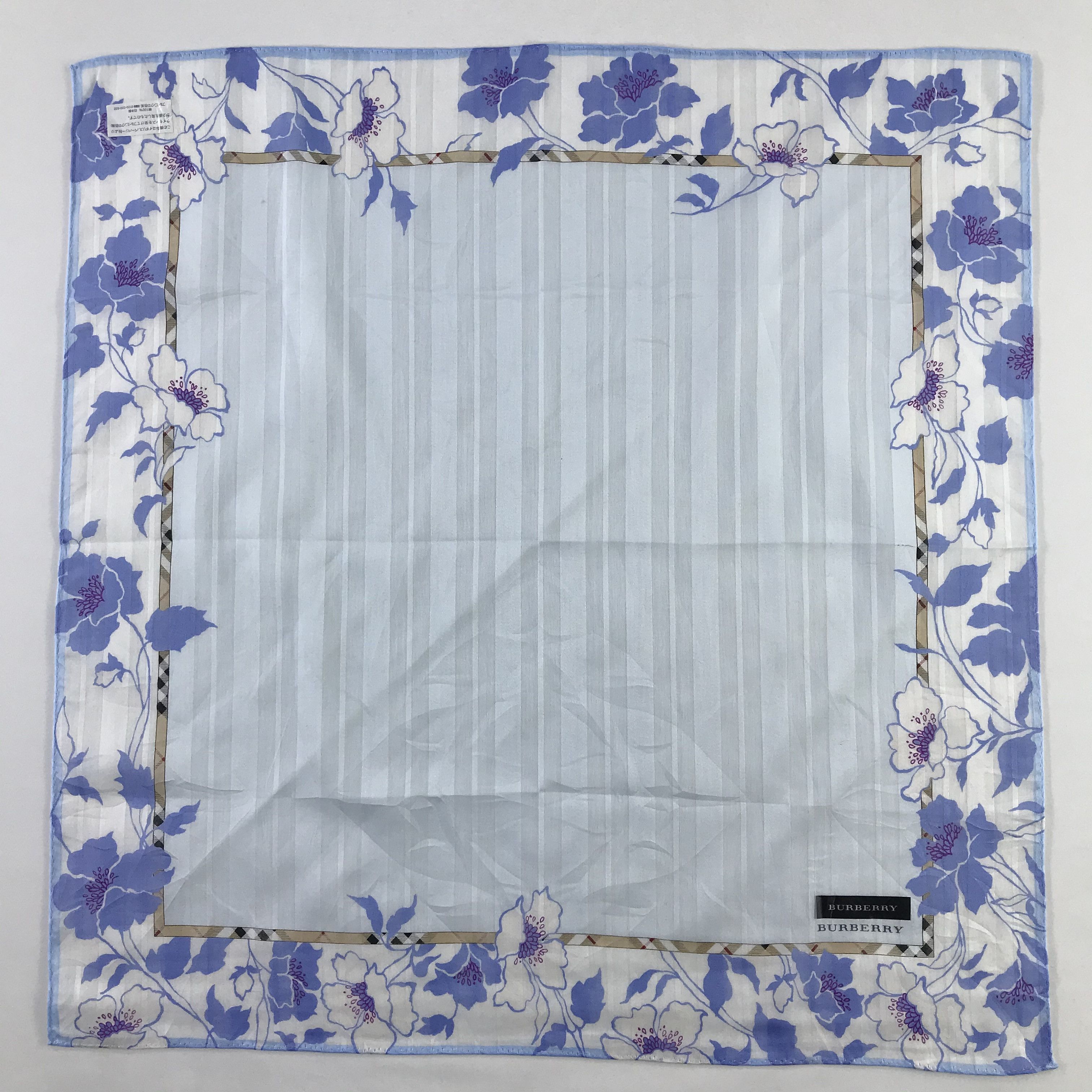 Burberry × Vintage Burberry Bandana / Handkerchief / Neckerchief - S592 Size ONE SIZE - 1 Thumbnail