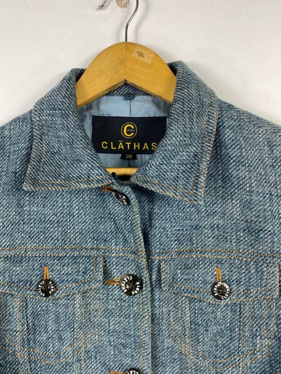 Japanese Brand clathas japanese brand denim jacket nice design Size S / US 4 / IT 40 - 2 Thumbnail