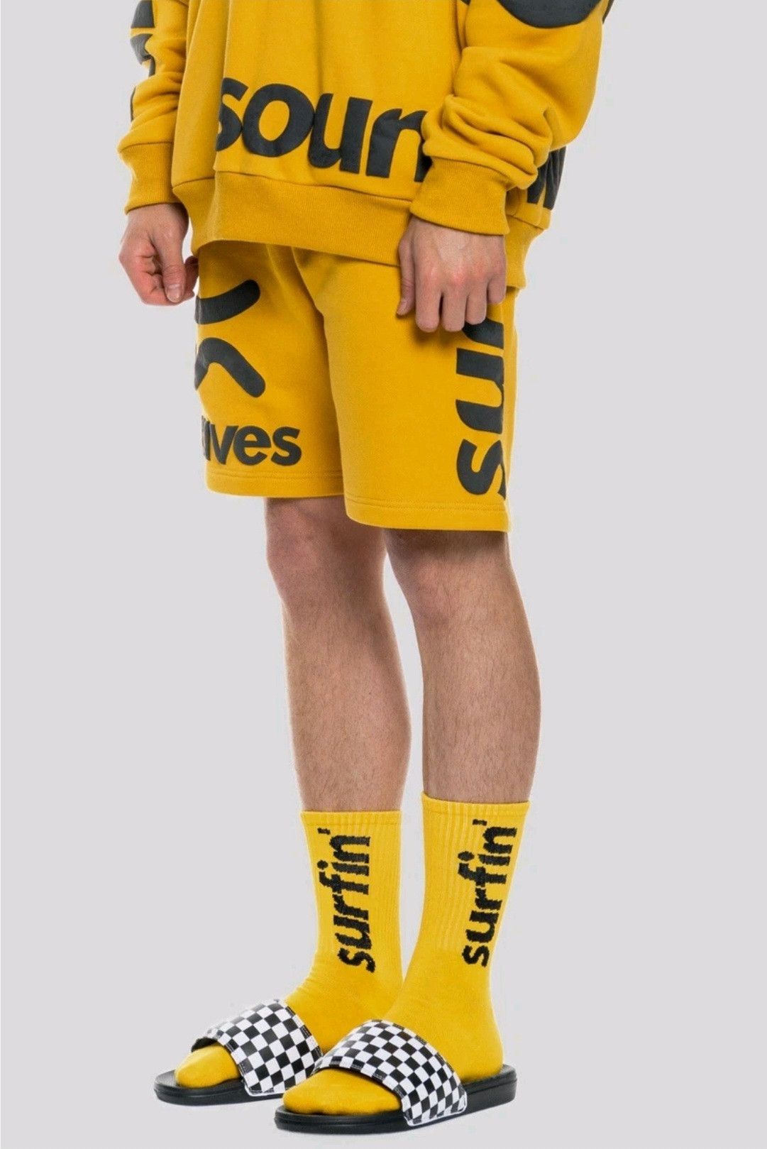 Keiser Clark KEISER CLARK SURFIN' SWEATSHORT CALI YELLOW BLACK Size L Size US 36 / EU 52 - 1 Thumbnail
