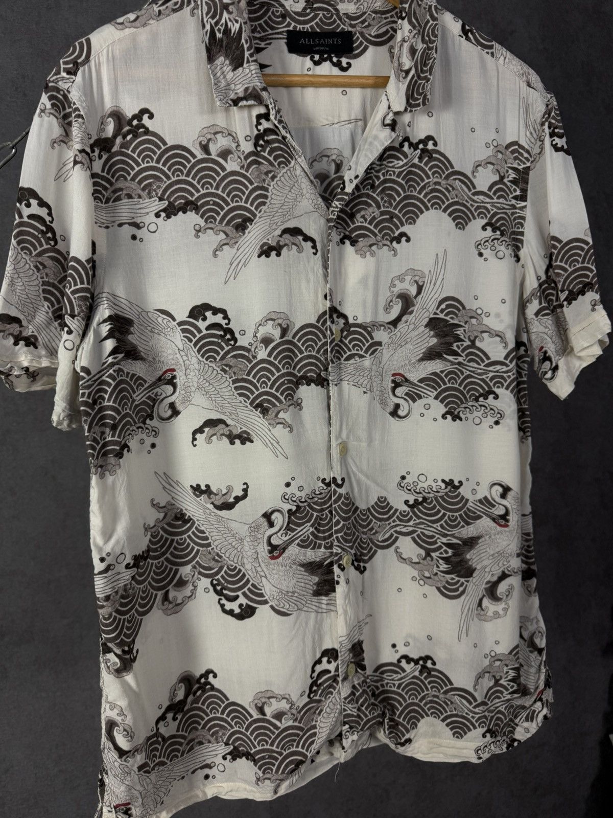 Allsaints Allsaints art crazy designer hawaiian shirt Size US M / EU 48-50 / 2 - 3 Thumbnail