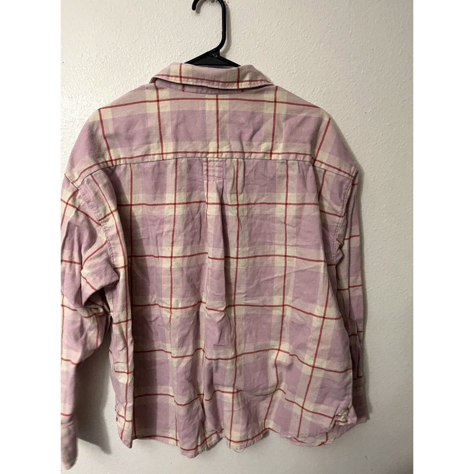 Levi's Levi's Button Up Shirt Womens XL Pink Plaid Collared Long Sleeve Pocket Casual Size XL / US 12-14 / IT 48-50 - 3 Thumbnail