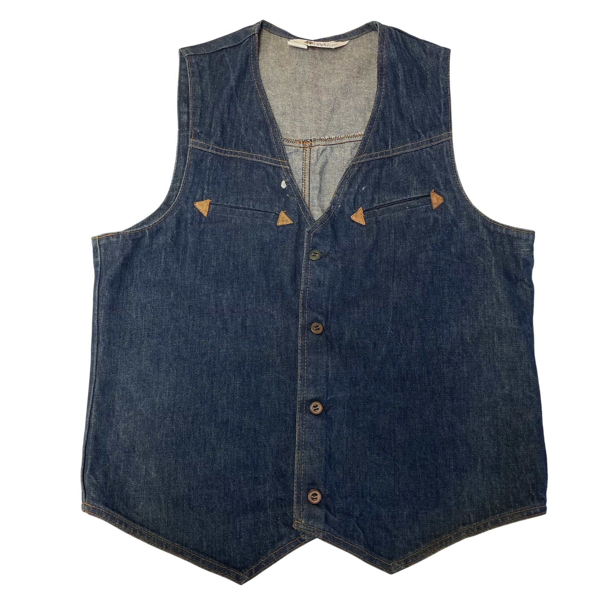 Other Vtg David Hunter Blue Jean Btn Up RODEO Waistcoat Vest Size US L / EU 52-54 / 3 - 1 Thumbnail