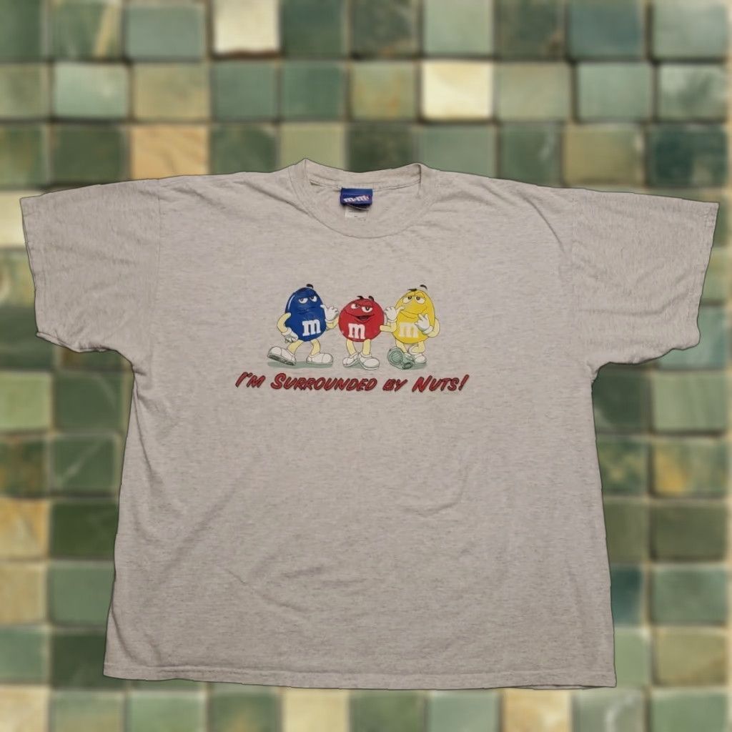 Etro VINTAGE M&M T-Shirt Mens 2XL Gray Short Sleeve Surrounded By Nuts Retro TEE Size US XXL / EU 58 / 5 - 1 Thumbnail