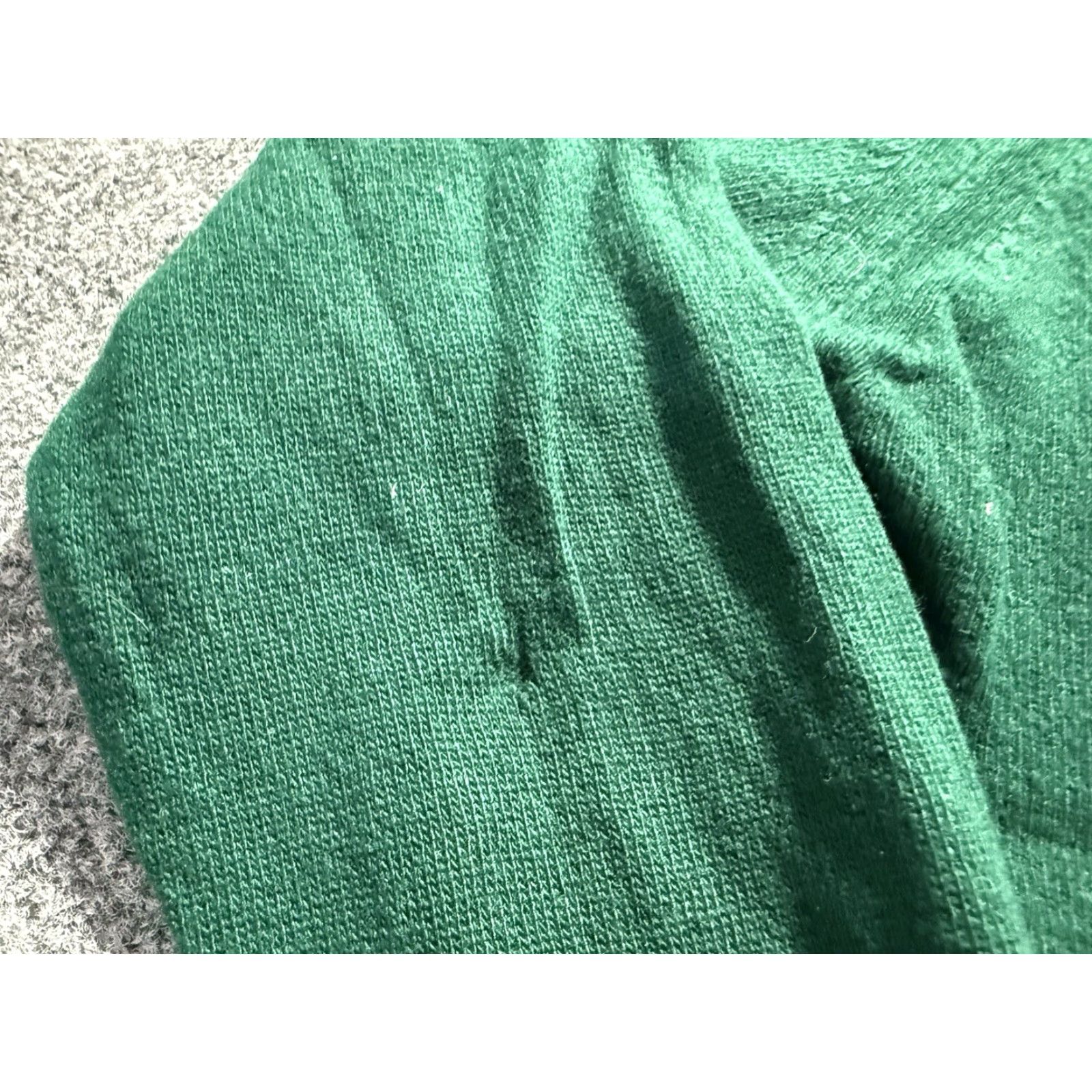 Lee VINTAGE Barbara Lee Cardigan Sweater Green XS/S 1950s Cashmere Pearl Buttons Womens Rockabilly Size XS / US 0-2 / IT 36-38 - 4 Thumbnail