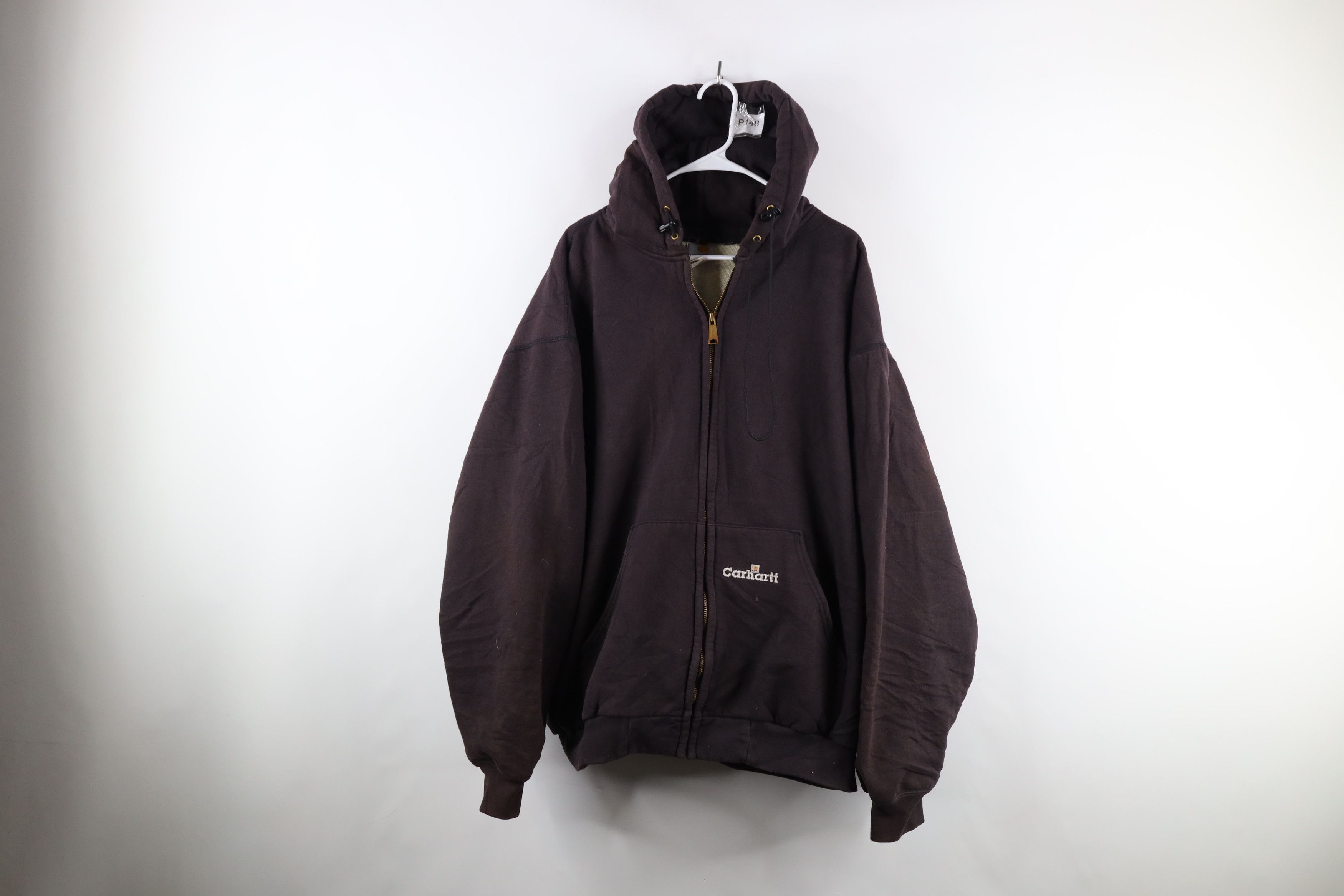 Vintage Carhartt Thermal Lined Full Zip Hoodie Jacket