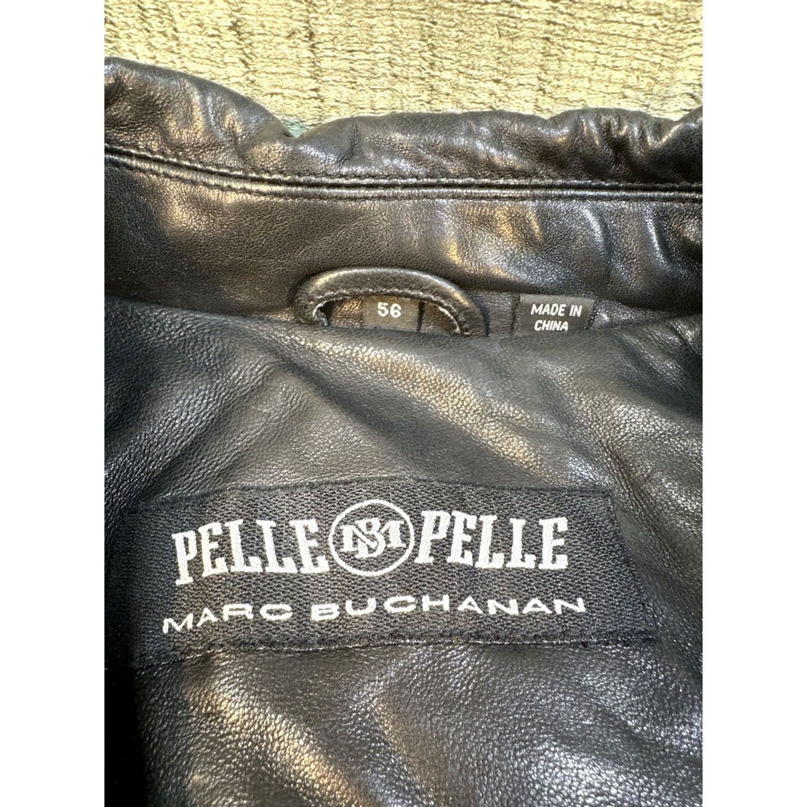 Vintage VINTAGE Pelle Pelle Leather Jacket Size 56 Black Marc Buchanan Hip Hop NWT Jacket Men Black 90s 2000s Size US XL / EU 56 / 4 - 3 Thumbnail