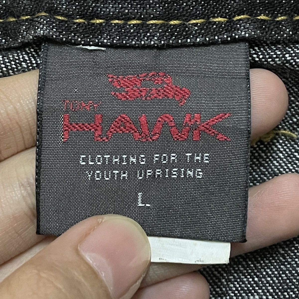 Hawk Rare Design Vintage Brand Hawk Rapper Baggy Jeans 2000s Size US 33 - 9 Thumbnail
