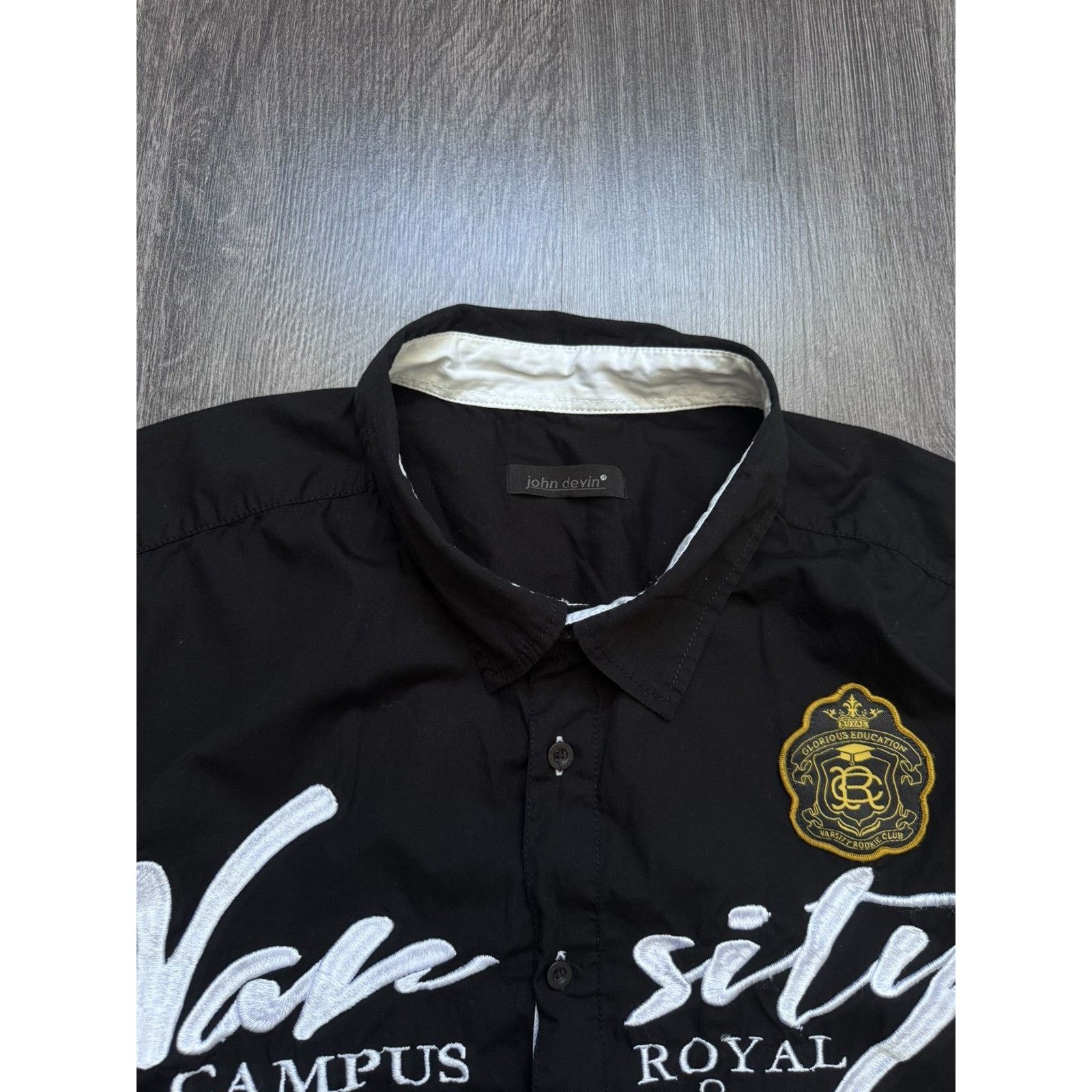 Vintage Y2K Vintage John Devin Varsity Ralph Lauren style shirt Size US XXL / EU 58 / 5 - 3 Thumbnail