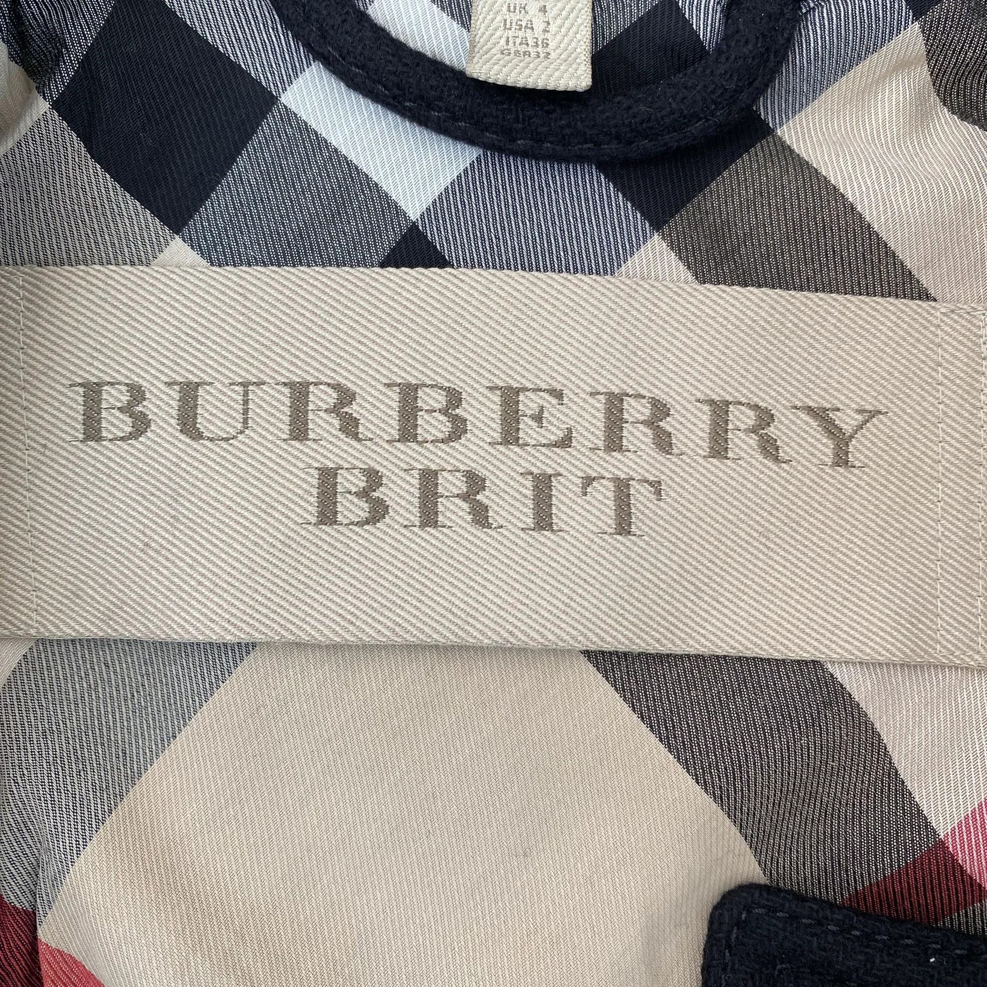 Burberry Burberry Black Wool Coat UK 4 Size XS / US 0-2 / IT 36-38 - 7 Thumbnail