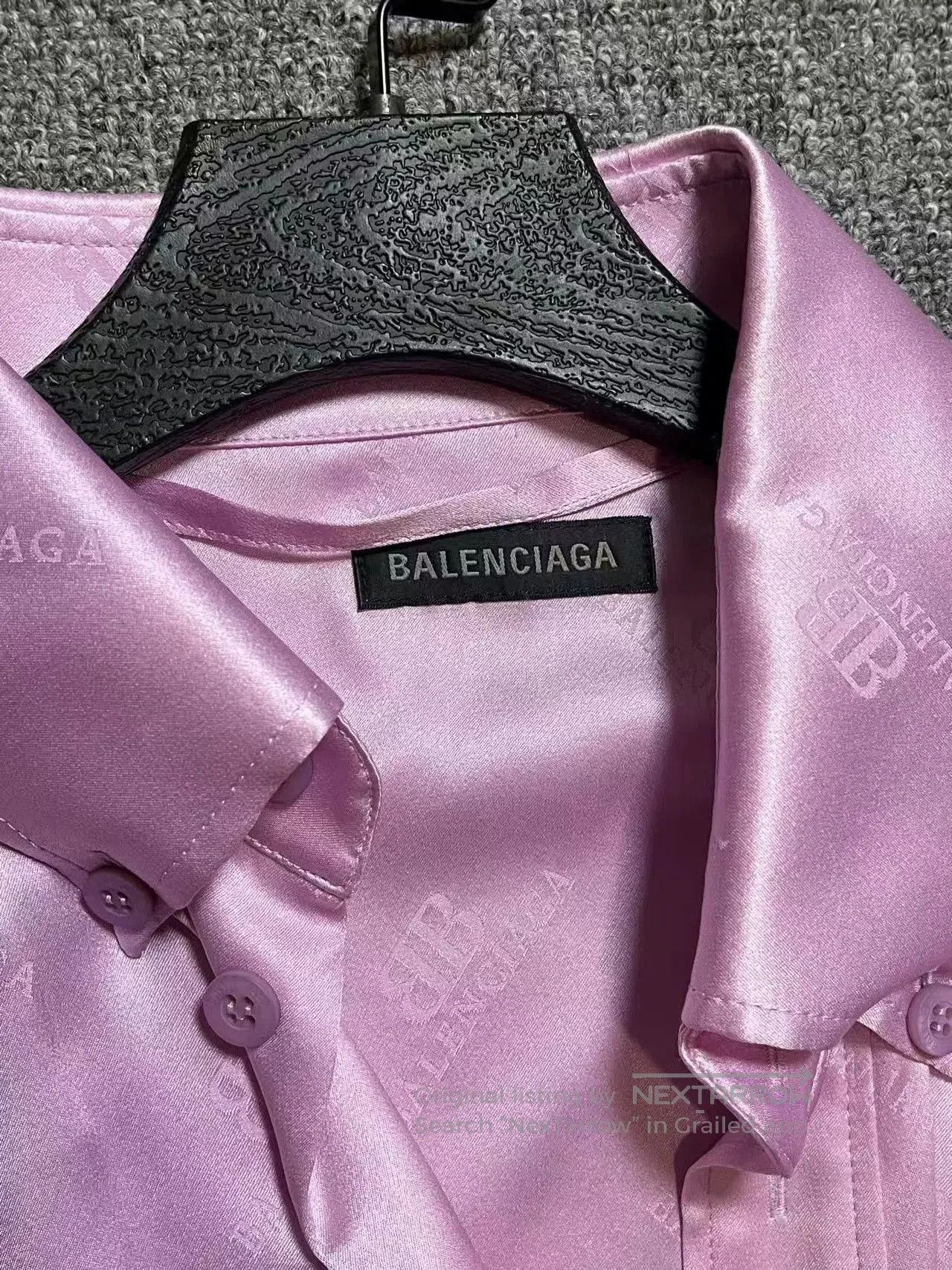 Balenciaga Balenciaga Pink Logo Print Dress. Size XXS / US 00 / IT 34 - 3 Thumbnail