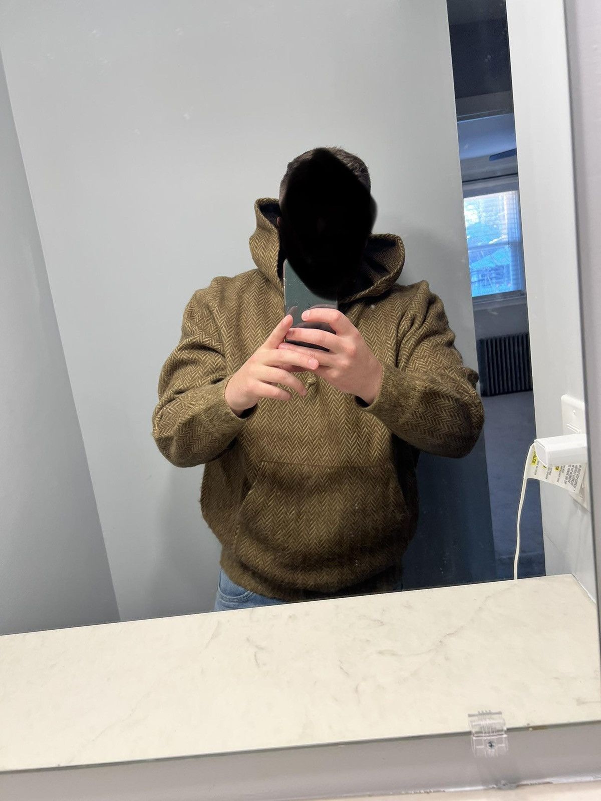 Aime Leon Dore Aime Leon Dore Brushed Herringbone Hoodie Size US S / EU 44-46 / 1 - 2 Thumbnail