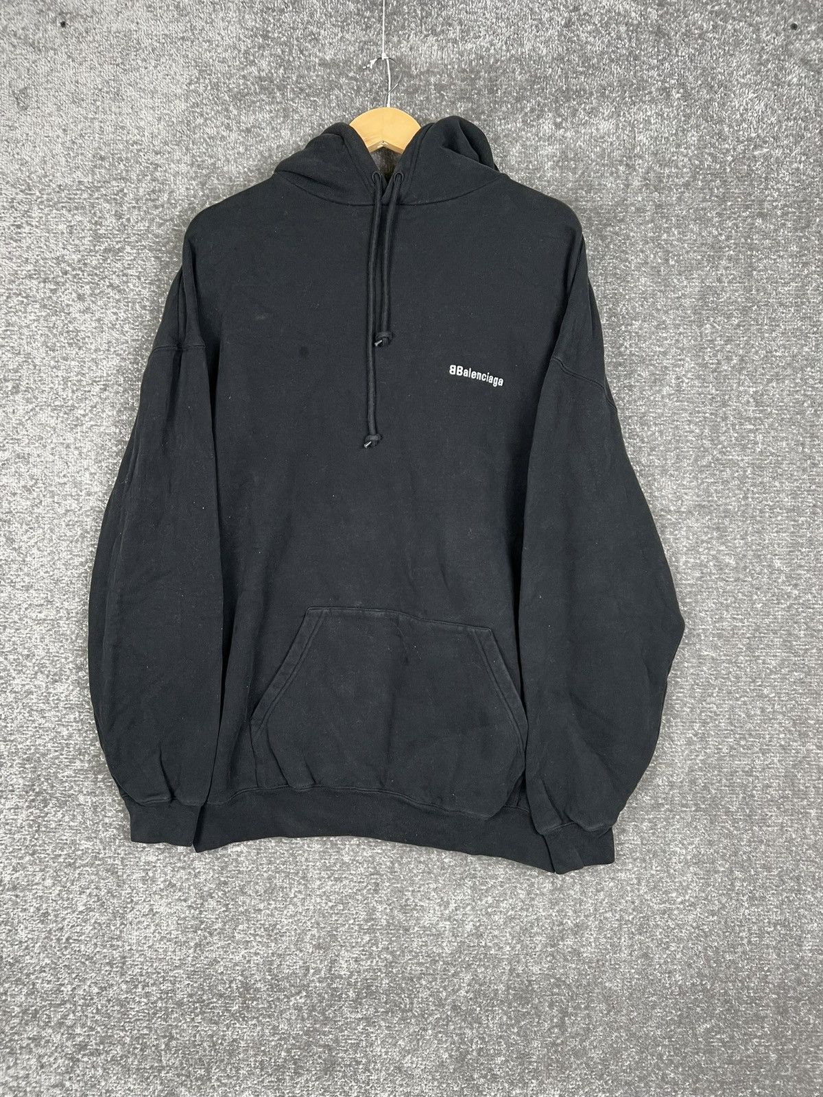 Balenciaga Balenciaga Double B Men’s Black Hoodie Size Small Size US S / EU 44-46 / 1 - 1 Thumbnail