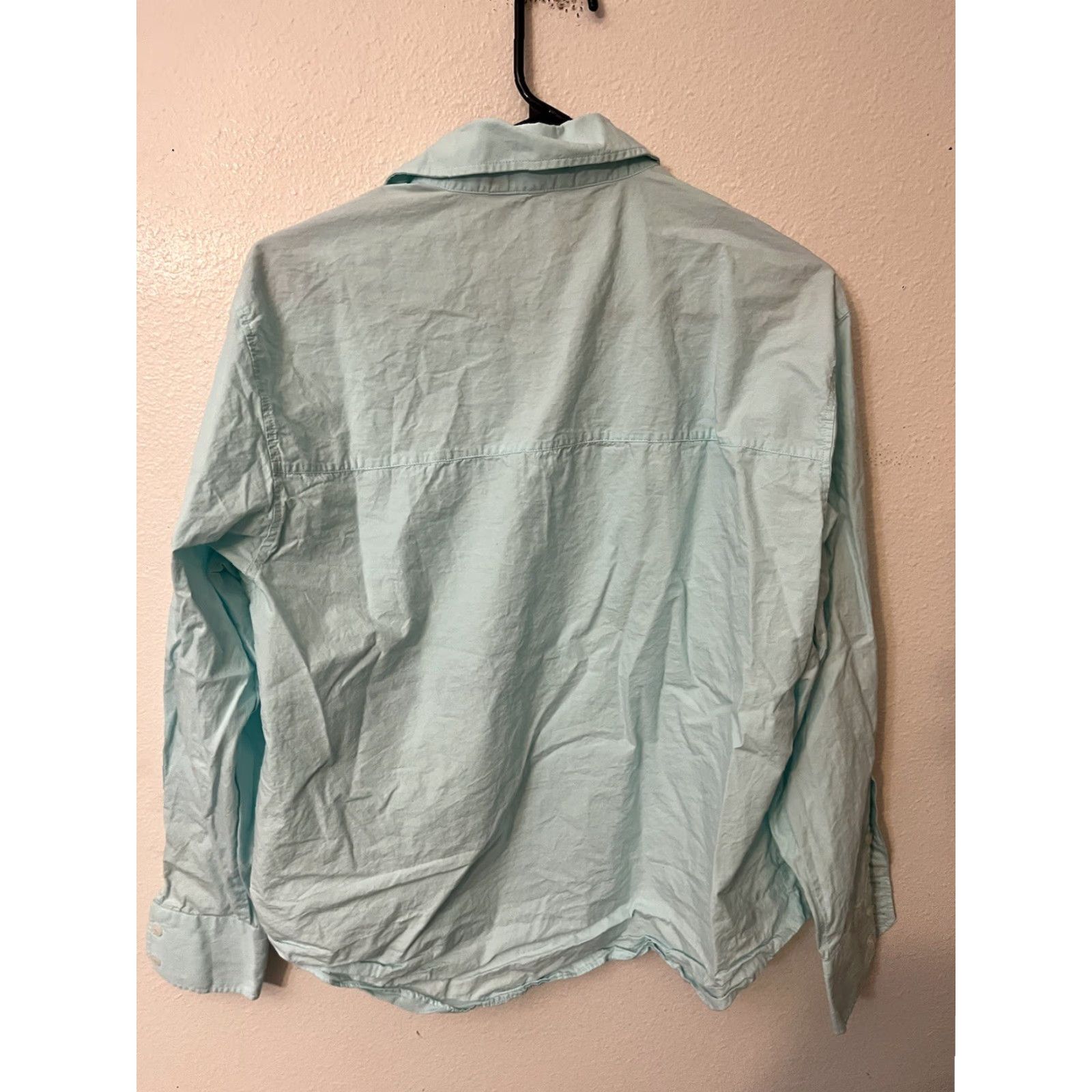 Zara VINTAGE Zara Women's Long Sleeve Denim Shirt Casual Relaxed Blue 1970s Fashion Womens Size L / US 10 / IT 46 - 3 Thumbnail