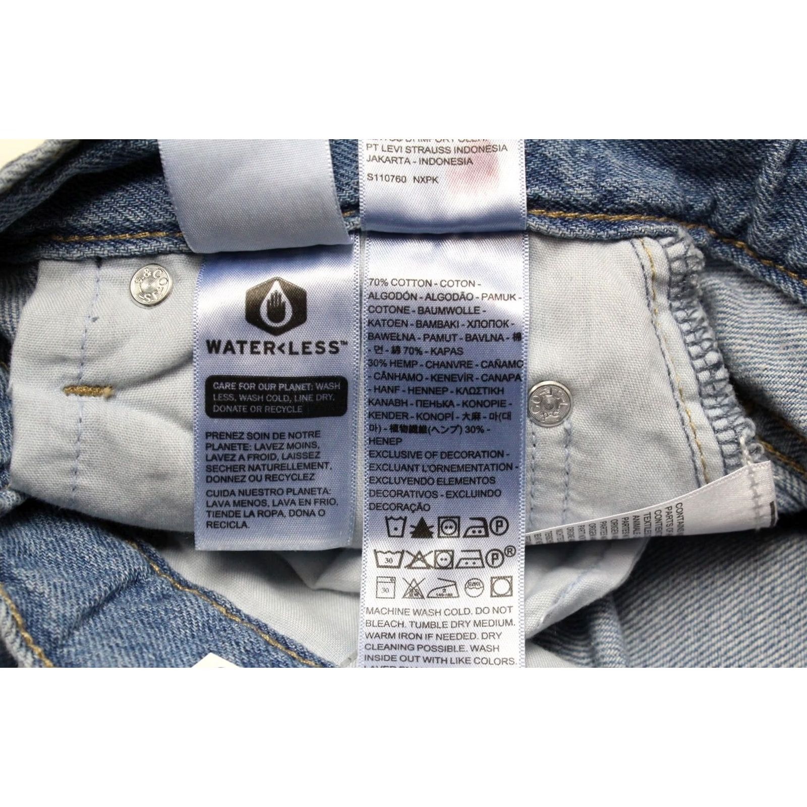 Levi's LEVI'S High Loose Taper Premium Big E Jeans Women's W26/L31 Faded Hemp Blend Denim Jeans Beige? Blue Size 26" / US 2 / IT 38 - 7 Thumbnail