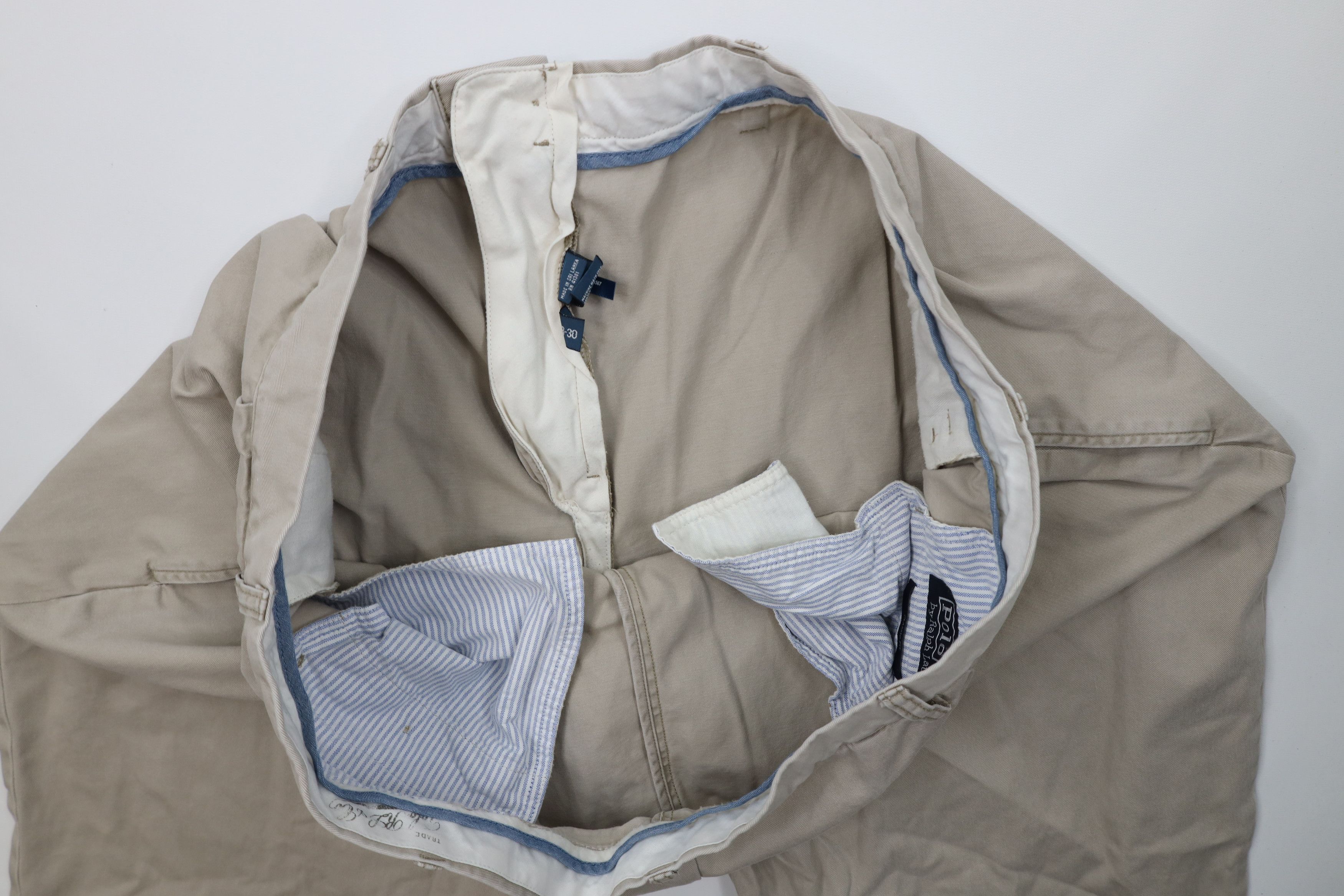Ralph Lauren Vintage Ralph Lauren Pleated Wide Leg Chino Pants Beige Size US 44 / EU 60 - 14 Thumbnail